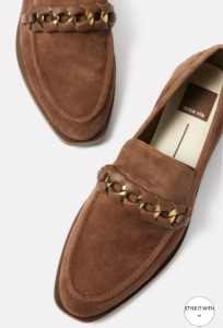 bronze design loafers